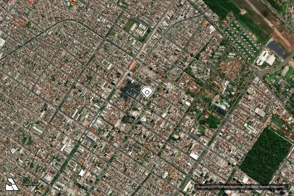 Imagem de satélite — Embargo IBAMA — Infração da Flora - Ulianópolis/PA