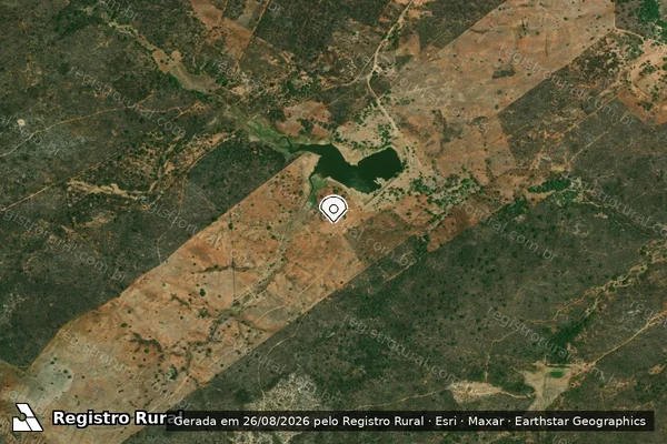 Imagem de satélite — Embargo IBAMA — Infração Ambiental — Custódia/PE