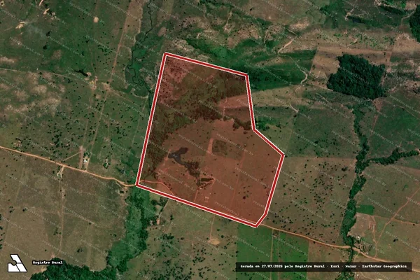 Imagem de satélite de Infração da Flora em Lábrea - AM