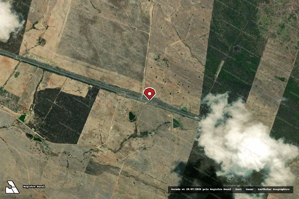 Imagem de satélite — Embargo IBAMA — Infração da Flora - Girau do Ponciano/AL
