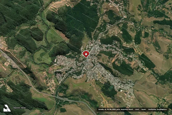 Imagem de satélite de Infração da Fauna em Matias Barbosa - MG (marcador da localização)