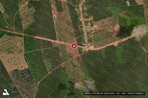 Imagem de satélite — Embargo IBAMA — Infração da Flora — Mirador/MA