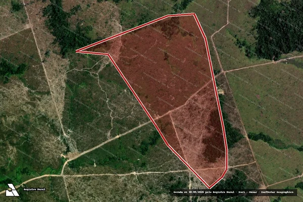 Imagem de satélite de Infração Ambiental em Altamira - PA