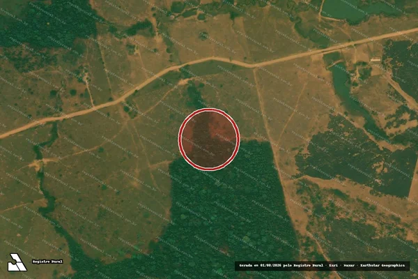 Imagem de satélite de Infração Ambiental em Buritis - RO
