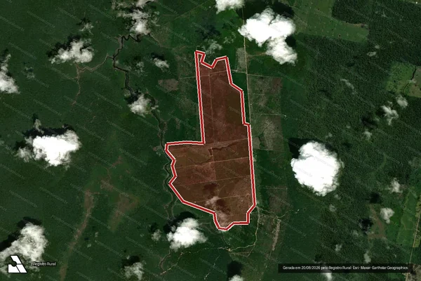 Imagem de satélite de Infração Ambiental em Novo Aripuanã - AM
