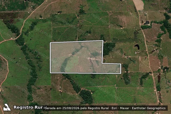 Imagem de satélite de Infração Ambiental em Colniza - MT