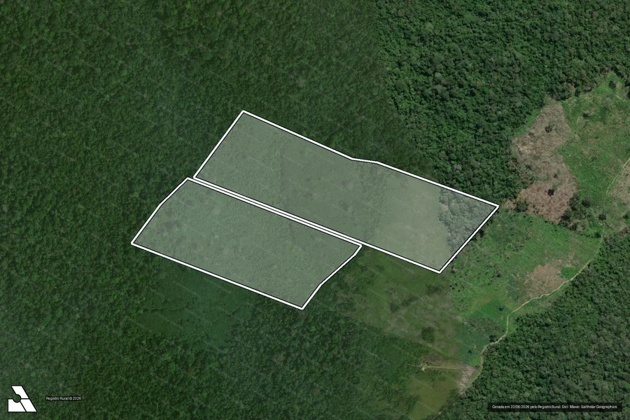 Imagem aérea do item A