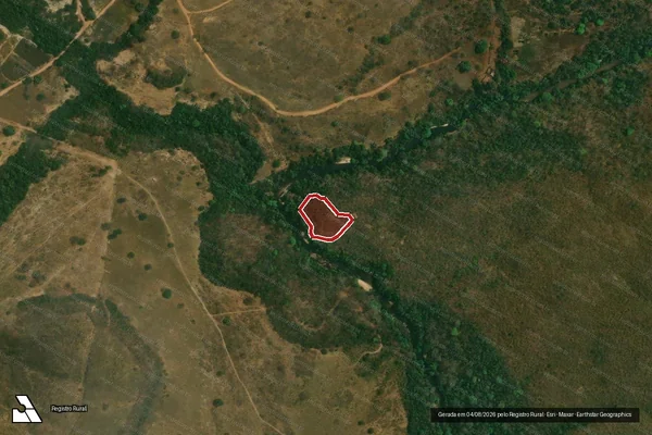 Imagem de satélite de Infração Ambiental em Barra do Garças - MT
