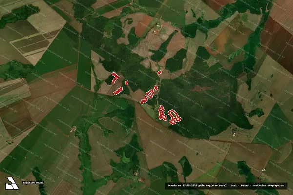 Imagem de satélite de Infração da Flora em Sidrolândia - MS