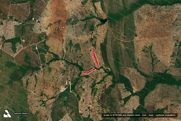 Imagem de satélite de Infração da Flora em Uirapuru - GO