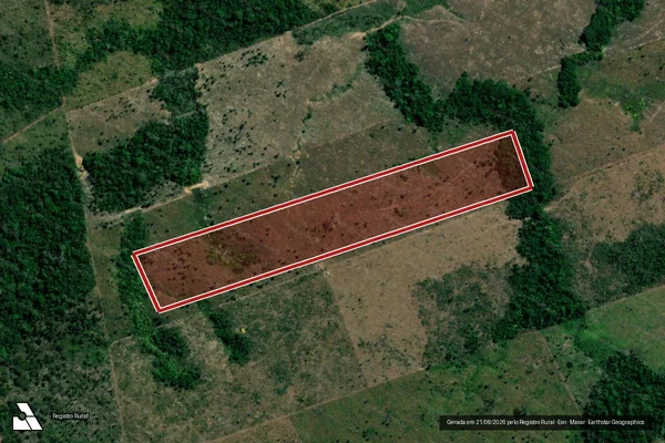 Imagem de satélite de Infração da Flora em Colniza - MT