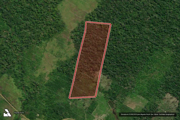 Imagem de satélite de Infração da Flora em Cantá - RR
