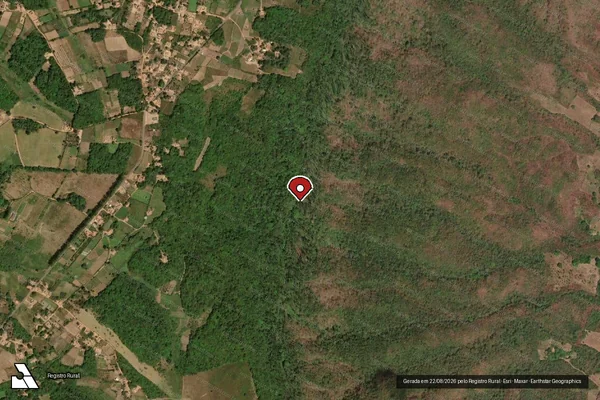 Imagem de satélite — Embargo IBAMA — Infração Ambiental - Ubajara/CE