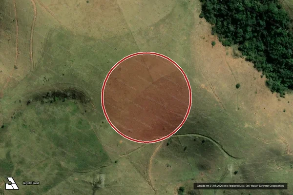 Imagem de satélite de Infração Ambiental em Montes Claros - MG