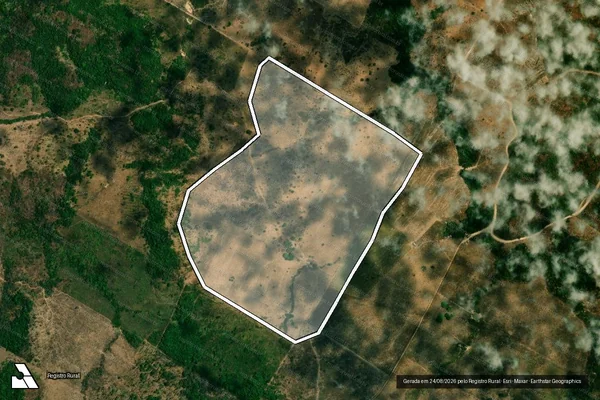 Imagem de satélite de Desmatamento em Peixoto de Azevedo - MT
