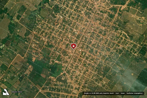 Imagem de satélite de Infração da Flora em Porto Velho - RO (marcador da localização)