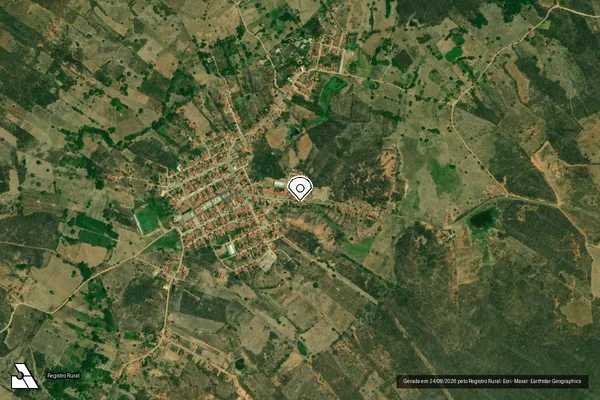Imagem de satélite — Embargo IBAMA — Infração Ambiental — Riacho de Santana/RN