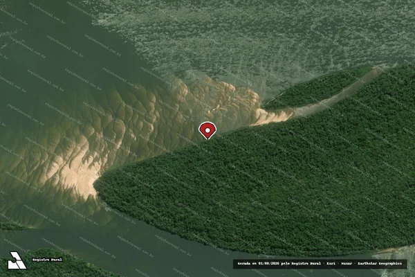 Imagem de satélite — Embargo Ambiental - Jacareacanga/PA