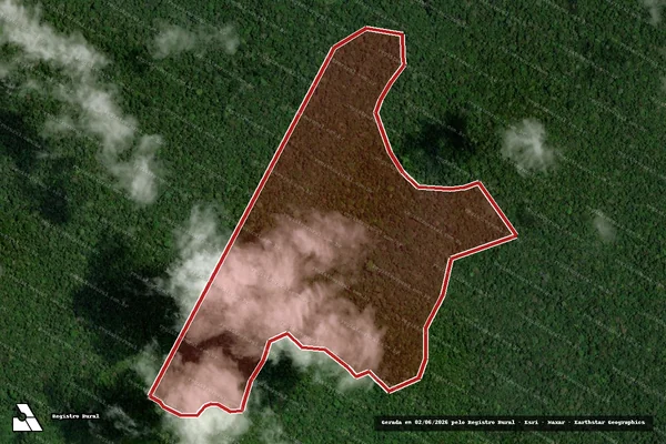 Imagem de satélite de Infração Ambiental em Almeirim - PA