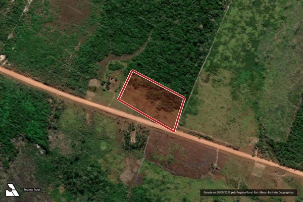 Imagem de satélite de Infração da Flora em Humaitá - AM