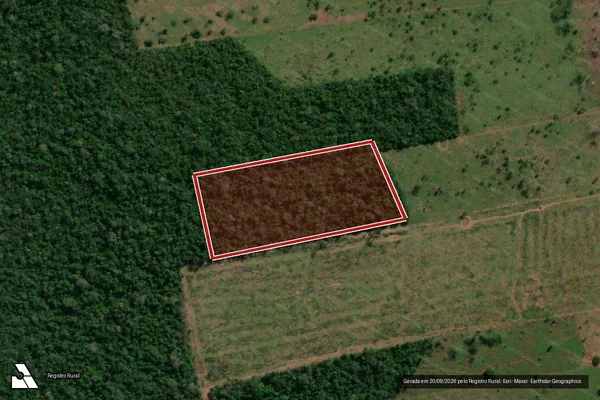Imagem de satélite de Infração da Flora em São Francisco do Guaporé - RO