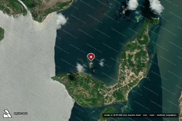 Imagem de satélite — Embargo IBAMA — Infração Ambiental — Camamu/BA