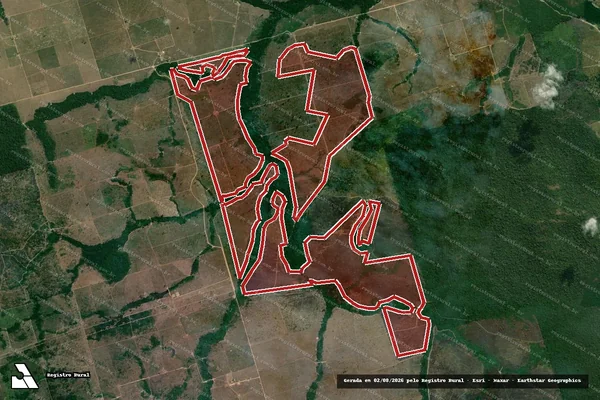 Imagem de satélite de Infração da Flora em Altamira - PA