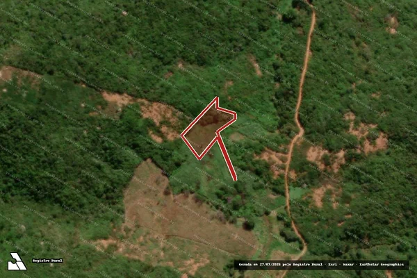 Imagem de satélite — Embargo IBAMA — Infração da Flora — Portalegre/RN