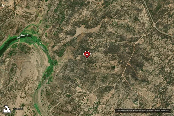Imagem de satélite — Embargo IBAMA — Infração Ambiental - Caicó/RN