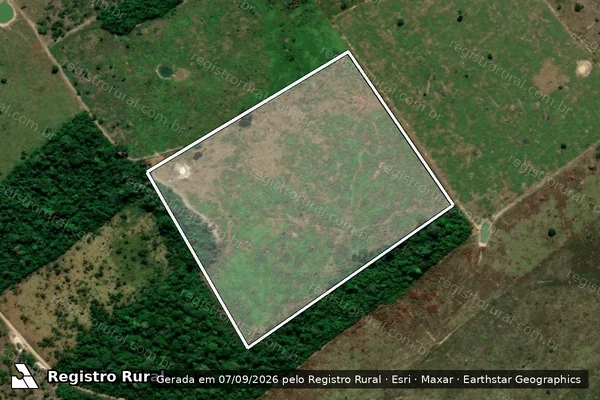 Imagem de satélite de Infração da Flora em Senador José Porfírio - PA