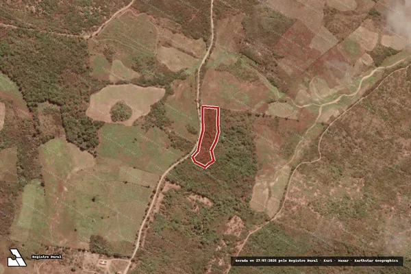 Imagem de satélite de Infração da Flora em Monsenhor Tabosa - CE