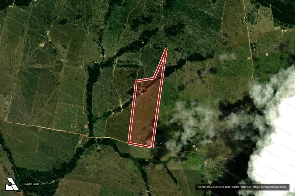 Imagem de satélite — Embargo IBAMA — Infração da Flora - Juína/MT