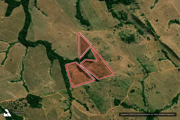 Imagem de satélite — Embargo IBAMA — Infração da Flora - Juína/MT