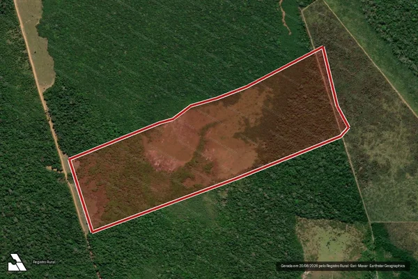 Imagem de satélite de Infração Ambiental em Apuí - AM