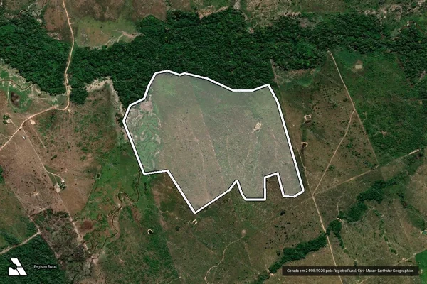 Imagem de satélite de Infração da Flora em Colniza - MT