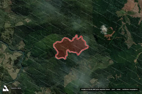 Imagem de satélite de Infração da Flora em Coronel Domingos Soares - PR
