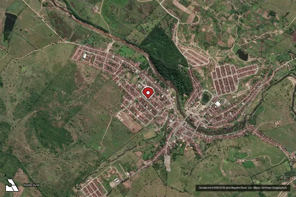 Imagem de satélite — Embargo IBAMA — Infração da Fauna — Quebrangulo/AL