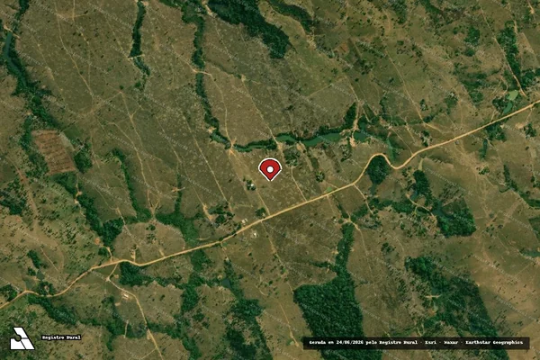 Imagem de satélite — Embargo IBAMA — Infração da Flora - Buritis/RO