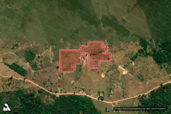 Imagem de satélite de Infração Ambiental em Acrelândia - AC