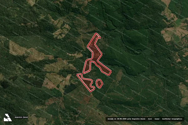 Imagem de satélite de Infração da Flora em Inácio Martins - PR