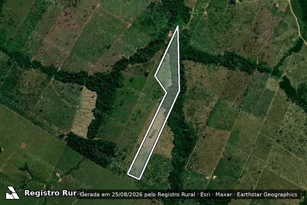 Imagem de satélite de Infração Ambiental em Porto Velho - RO