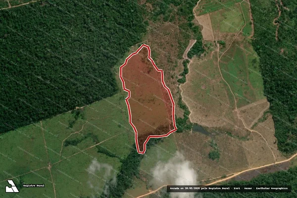 Imagem de satélite de Infração Ambiental em Itaituba - PA