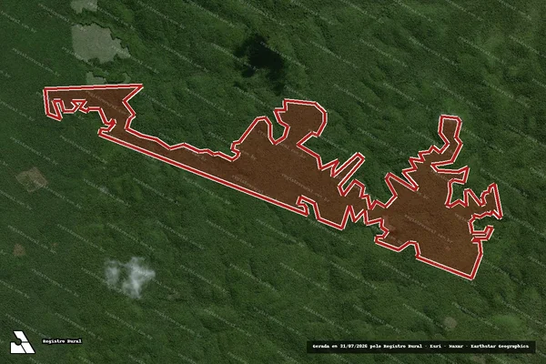 Imagem de satélite de Infração da Flora em Caxias - MA
