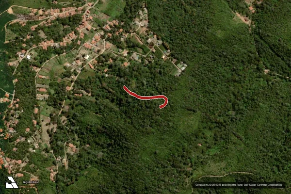 Imagem de satélite de Infração Ambiental em Mulungu - CE