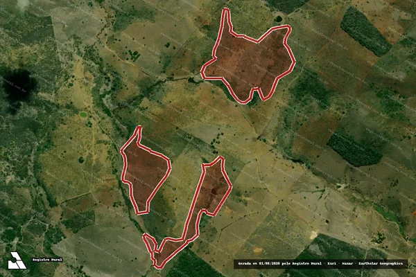 Imagem de satélite de Infração Ambiental em Riachão do Dantas - SE