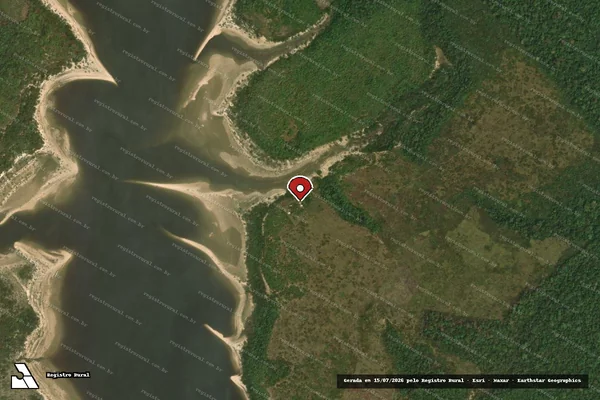 Imagem de satélite — Embargo IBAMA — Infração da Flora - São Sebastião do Uatumã/AM