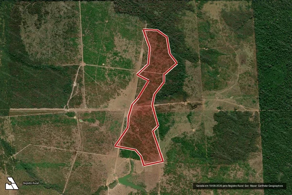 Imagem de satélite de Infração Ambiental em Colniza - MT