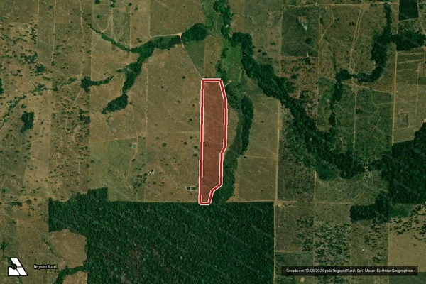 Imagem de satélite de Infração Ambiental em Campo Novo de Rondônia - RO