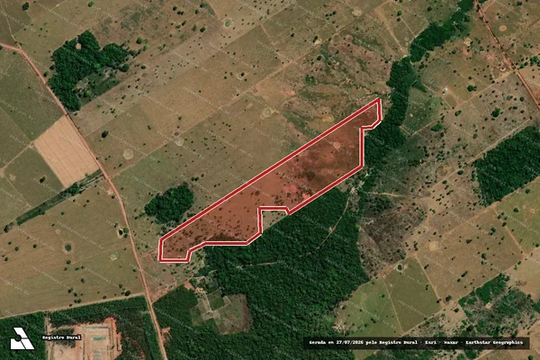 Imagem de satélite de Infração Ambiental em Cacoal - RO