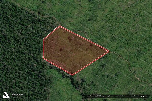 Imagem de satélite de Infração Ambiental em Humaitá - AM
